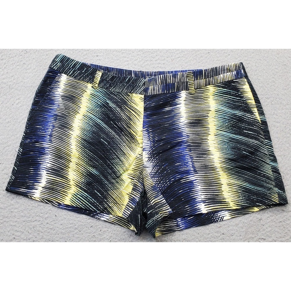 Ann Taylor LOFT Original Short Womens 16 Multi Printed Slash Pocket Outdoor